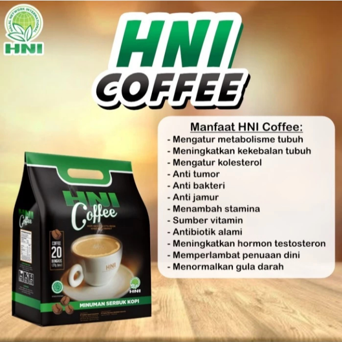 

HC HNI COFFEE 20 Saset HPAI COFFEE - HNI HPAI Original kopi herbal