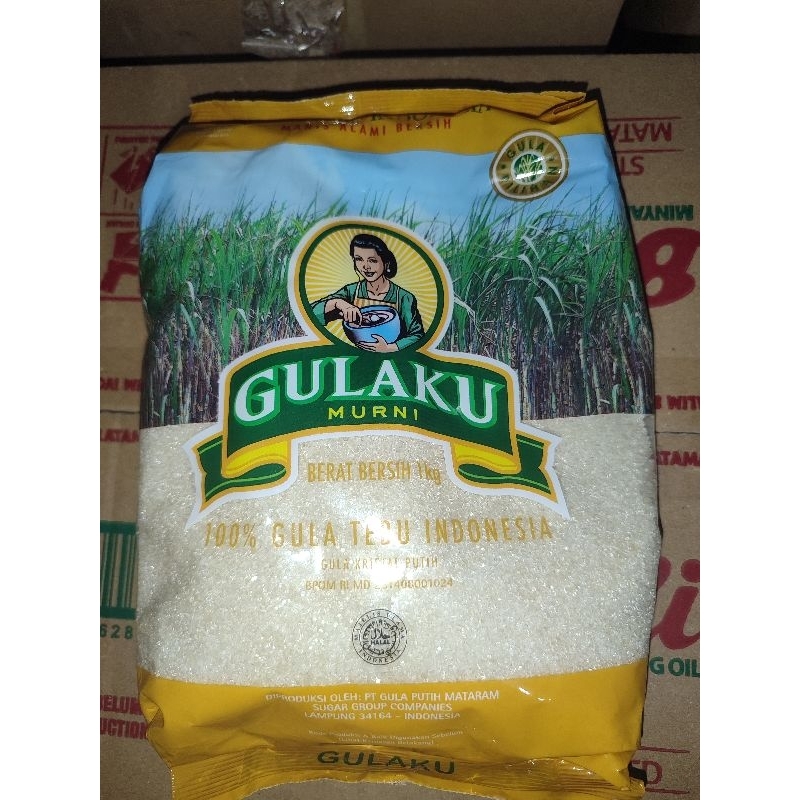 

gula pasir gulaku kuning 1kg