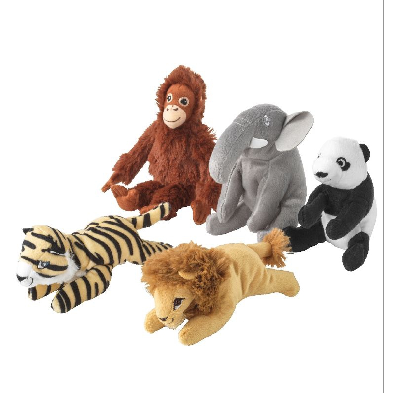 ikea Djungelskog Boneka Hewan kecil Karakter Hutan Lucu