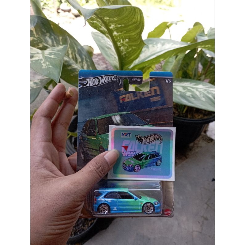 Hot Wheels Civic Falken *free Sticker