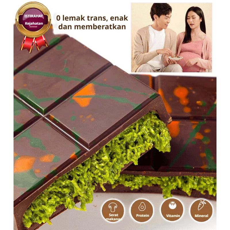 

100% Asli）Halal Coklat Dubai Chocolate Bar Crispy Pistachio/Pistachio Kunafa Chocolate Dubai/ 100g Premium Belgium Chocolate 0 aditif/0 asam lemak trans/Coklat Dubai Pistachio Kunafa/Coklat Dubai Pistachio Coklat isi