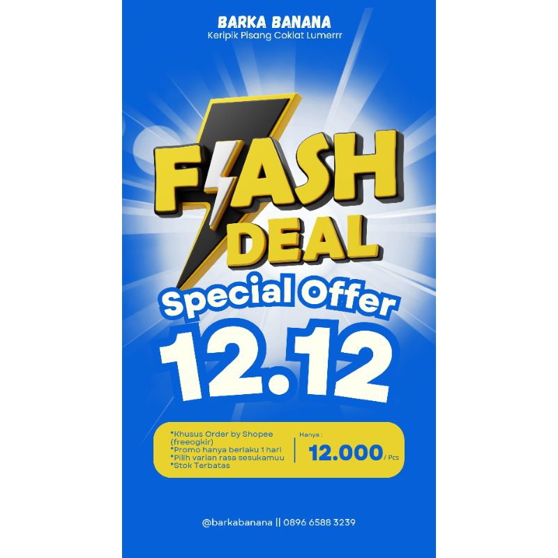

Barka Banana Flash Deal Special Offer 12.12
