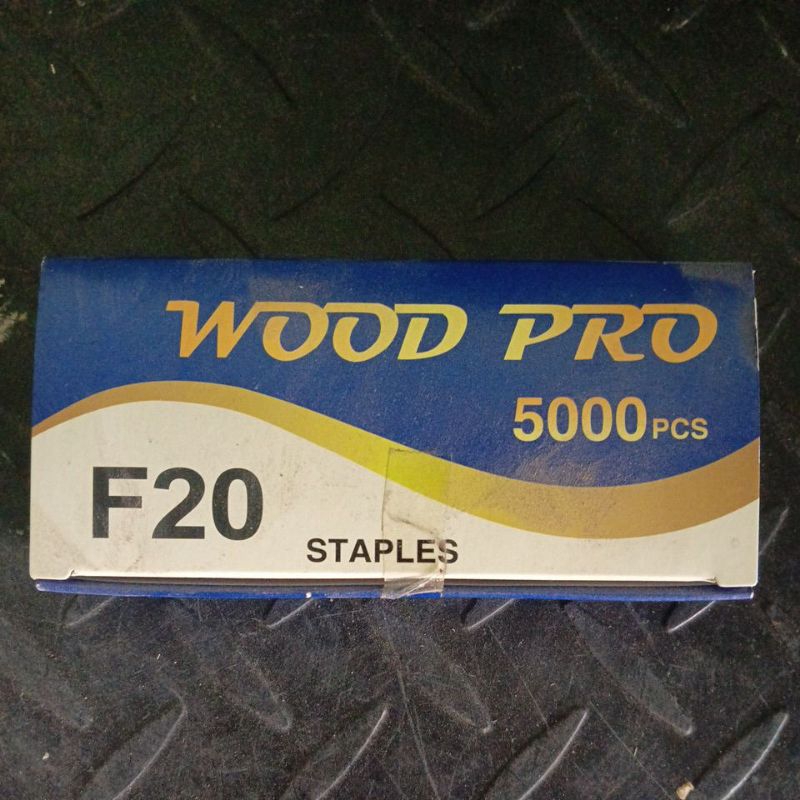 

Staples f20 Wood pro blue /airnails f20 Wood pro blue / paku tembak angin Wood pro blue f20 isi 5000pcs