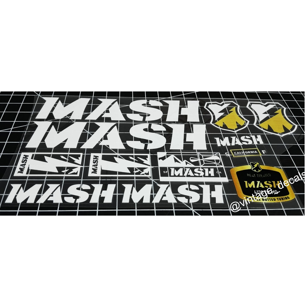 sticker decals replacement MASH SF slumworm blue lug