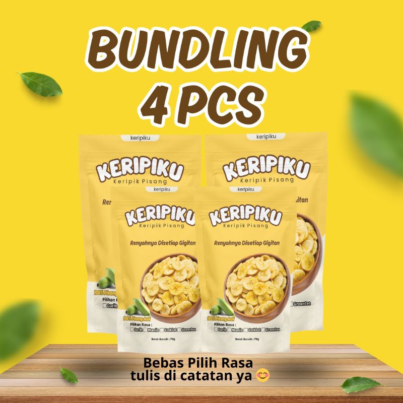 

BUNDLING 4PCS KERIPIKU BEBAS VARIAN RASA