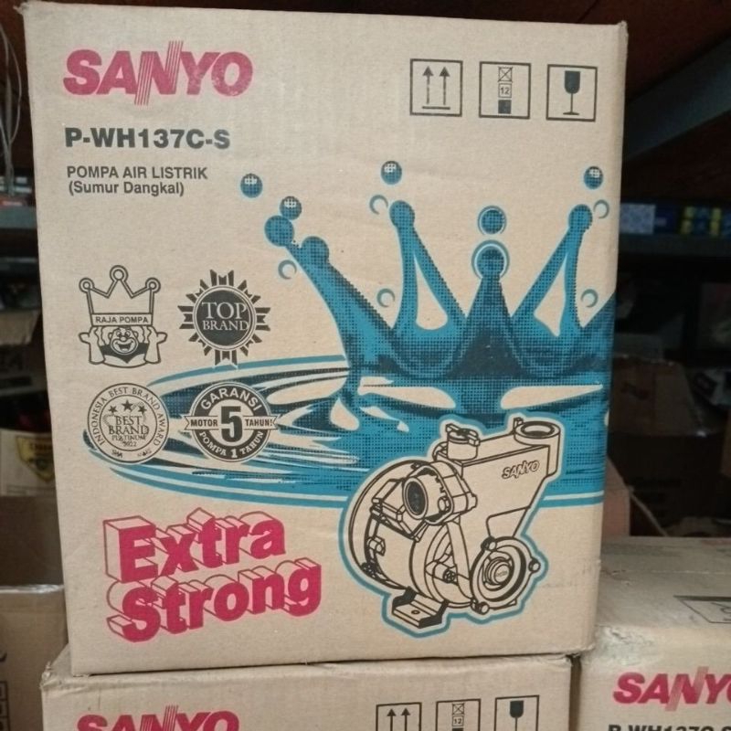 Pompa Air/Sanyo P-WH137C-S Pompa Air Listrik (Sumur Dangkal)