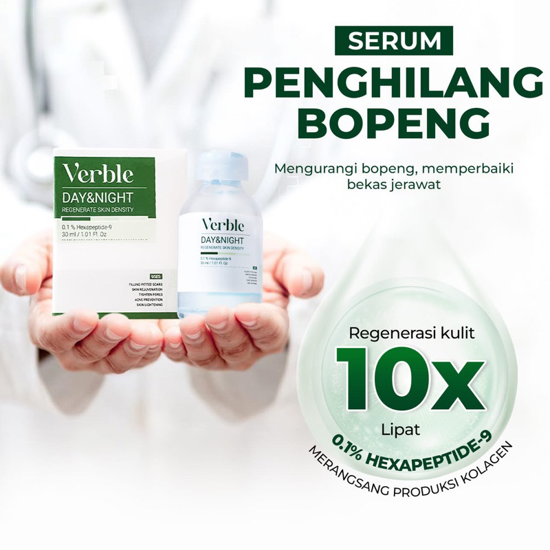 FREE GIFT-VERBLE DAY AND NIGHT SERUM BEKAS LUKA BERLUBANG - VERBLE SERUM BOPENG ORIGINAL