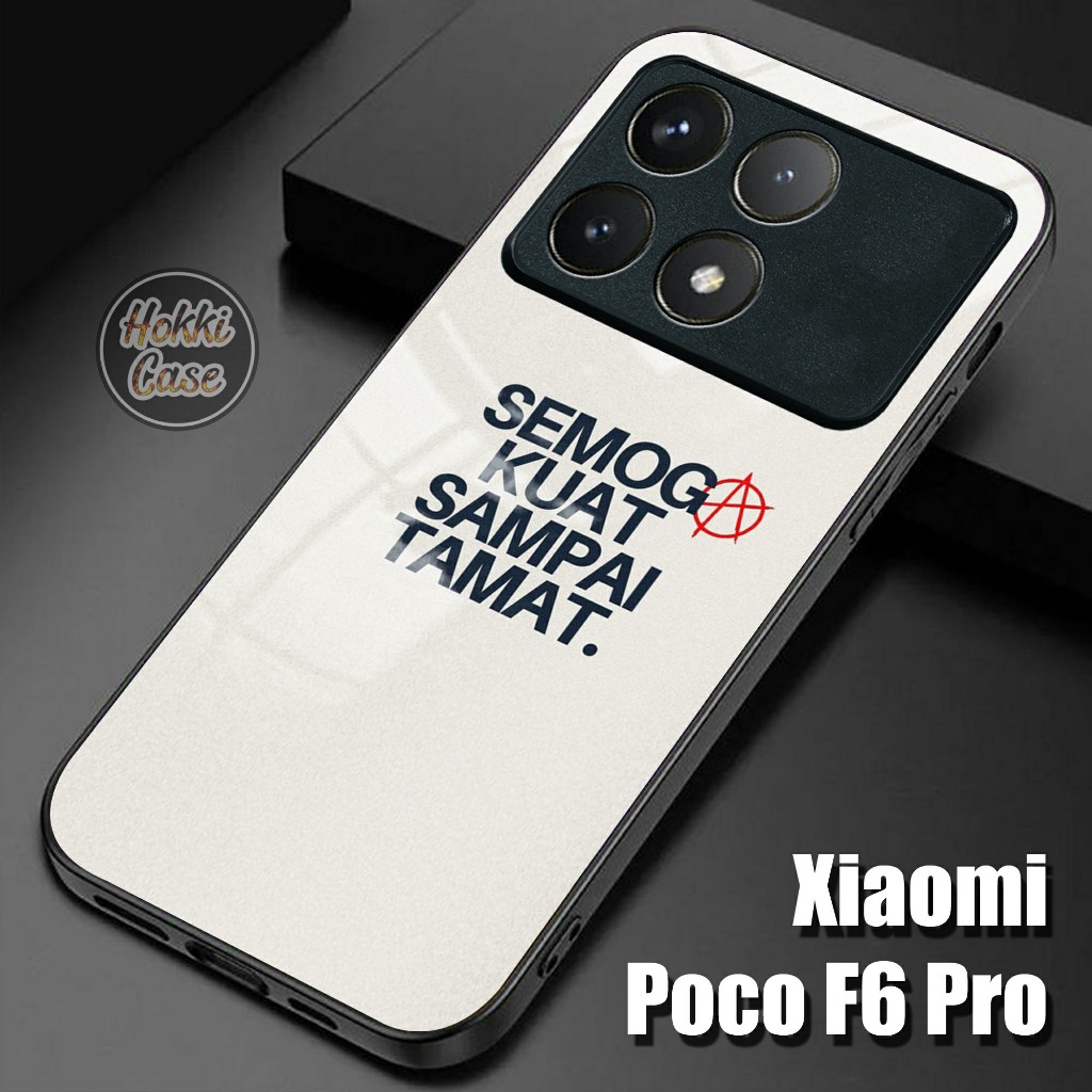 Softcase Poco F6 Pro - Case Glass Kaca Poco F6 Pro - Casing Poco F6 Pro 5G - Silikon Poco F6 Pro - F