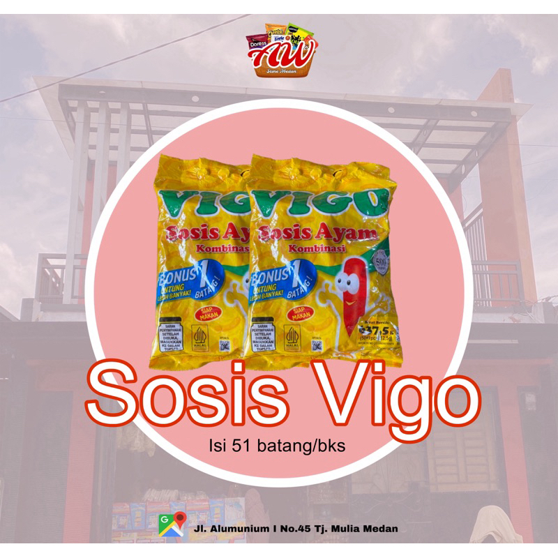 

Vigo Sosis Ayam Kombinasi 12,5 gram (50+1 pcs)