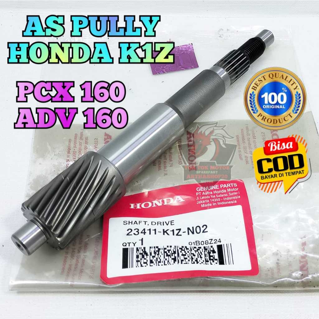 AS PULLY CVT K1Z ASLI ORIGINAL MOTOR HONDA PCX 160 , ADV 150 AS PULI PULY PULLEY ORI AHM