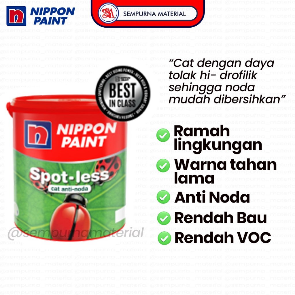 LIVE - Cat Interior Nippon Paint SPOTLESS ( 2,5 Liter )