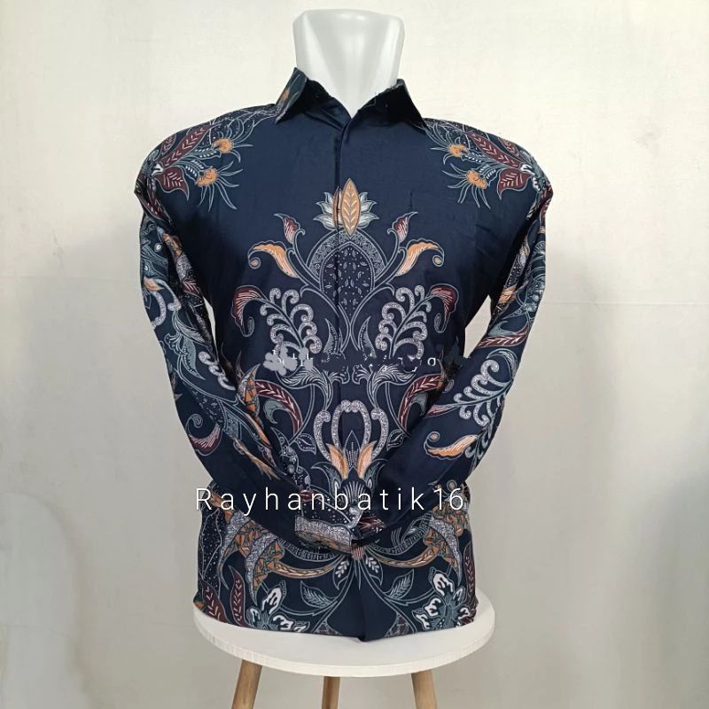 Kemeja Batik Lengan Panjang // Hem Batik // Batik motif abstrak // Baju Batik Tanah abang // Batik P