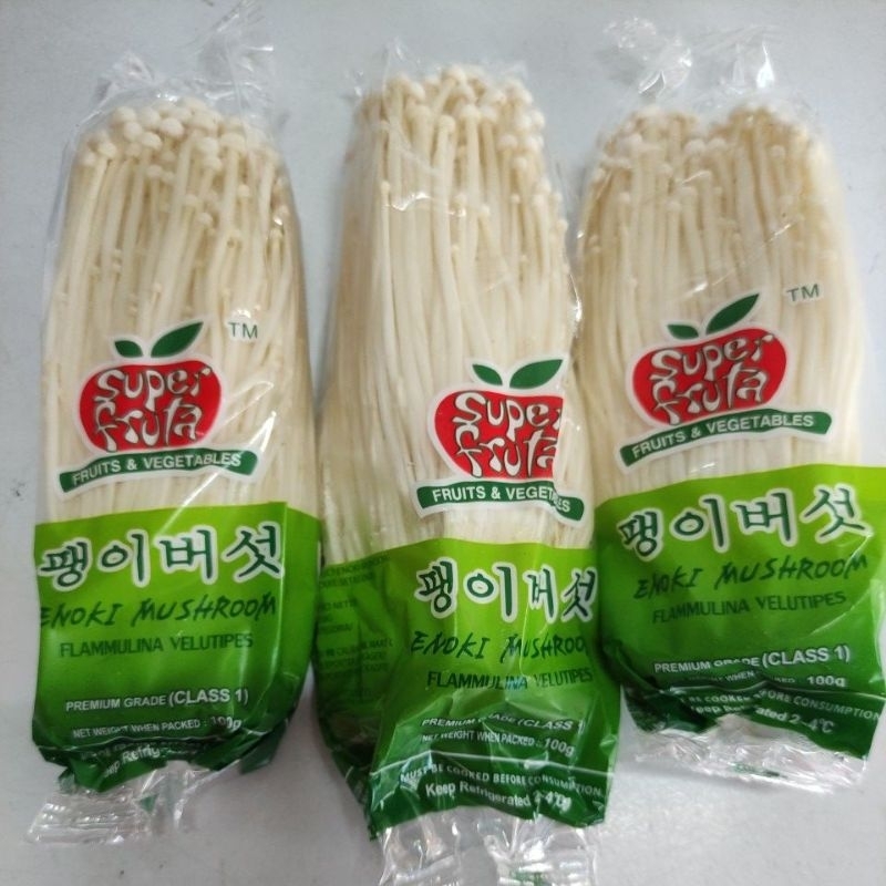 

Enoki Mushroom Jamur Segar Super Fruta 100g