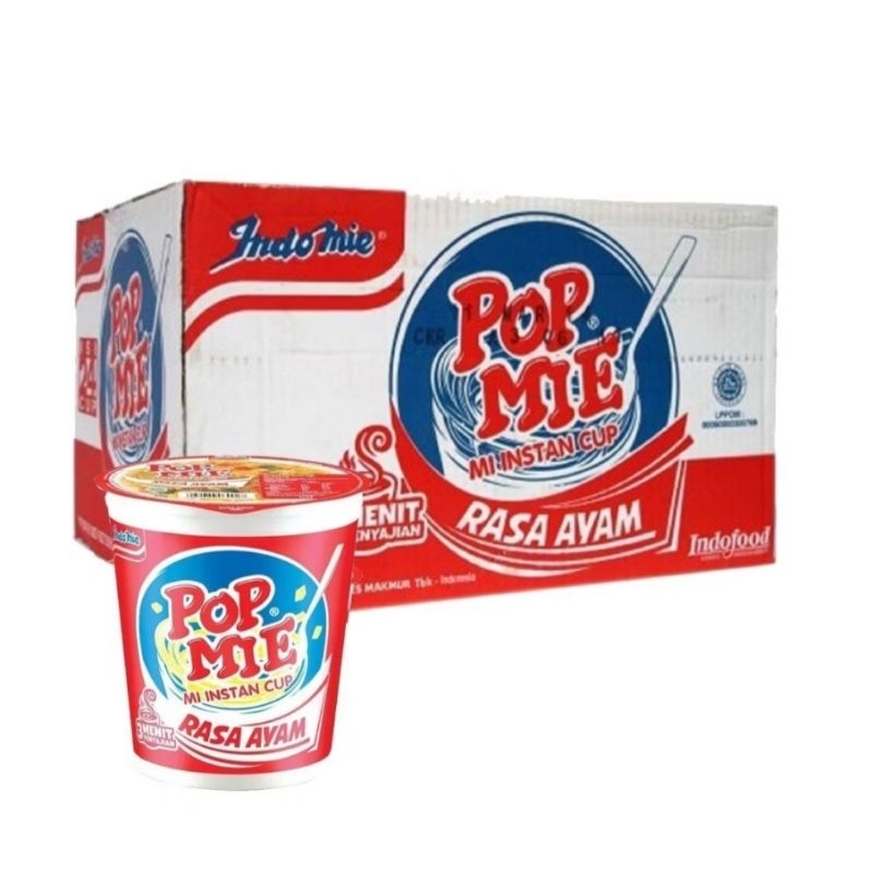 

POP MIE rasa ayam 1 dus isi 24 pcs