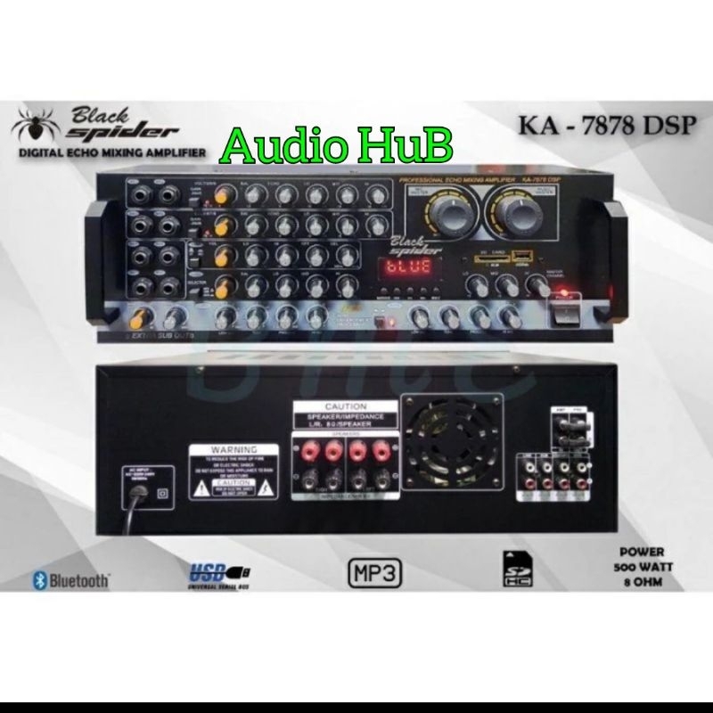 Ampli Black Spider KA 7878 Amplifier Black Spider KA7878 Original