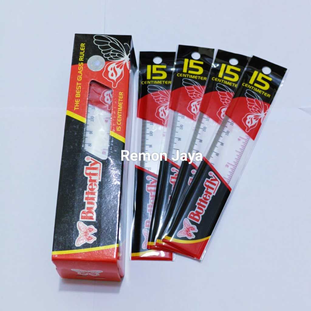

Penggaris Butterfly 15 cm ( eceran 3 / 6 pcs )