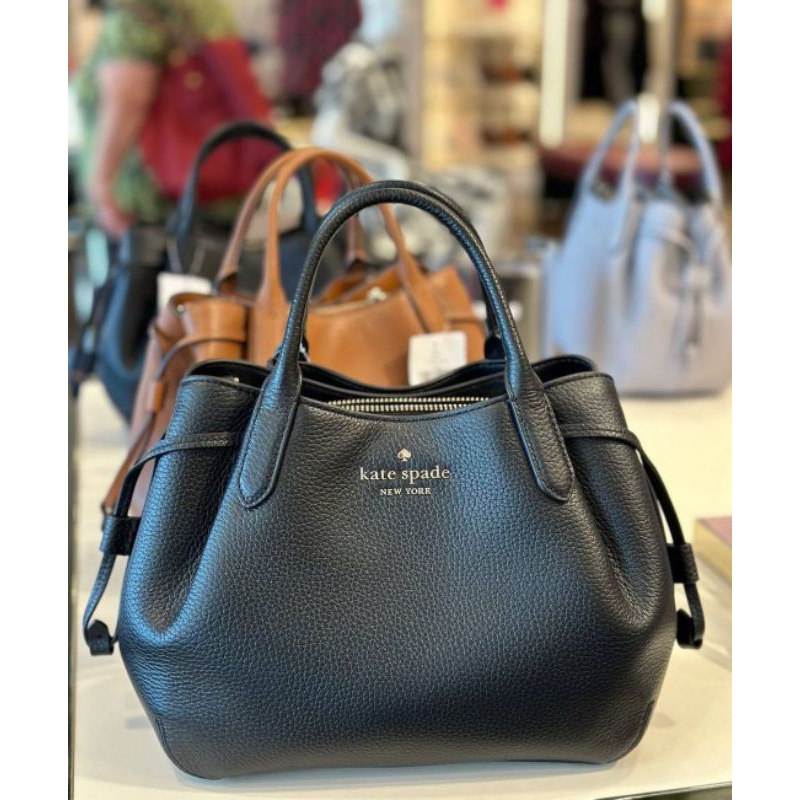 Ks Dumpling Small Satchel Pebbled leather Black