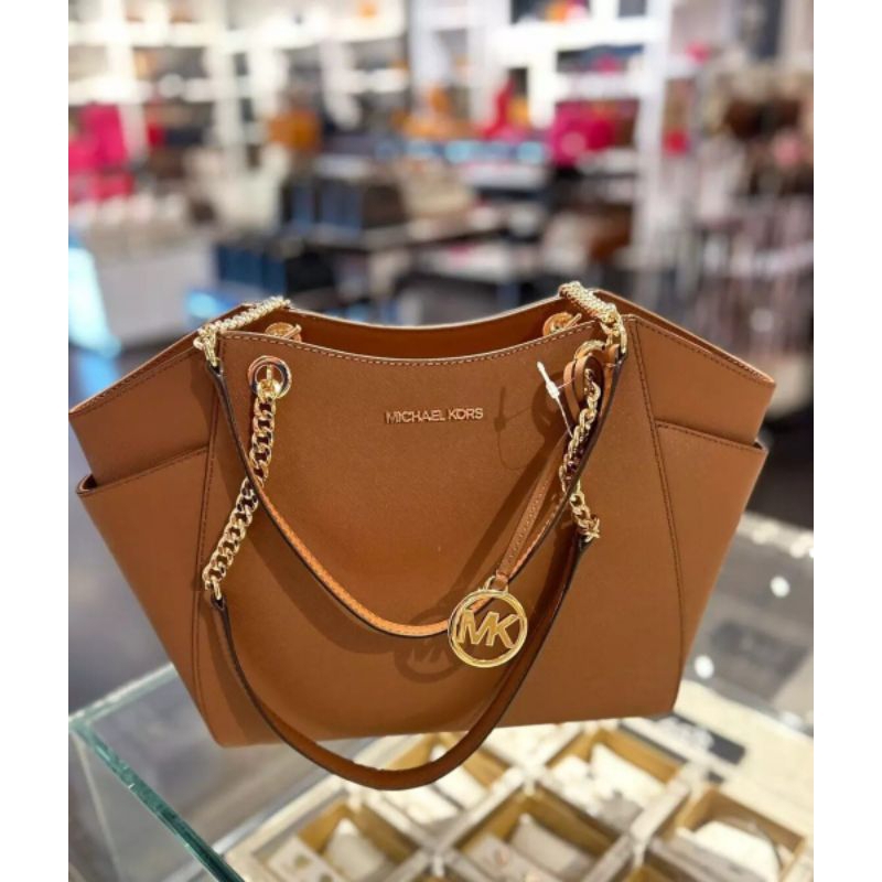 MK jet set large x chain shoulder tote luggage