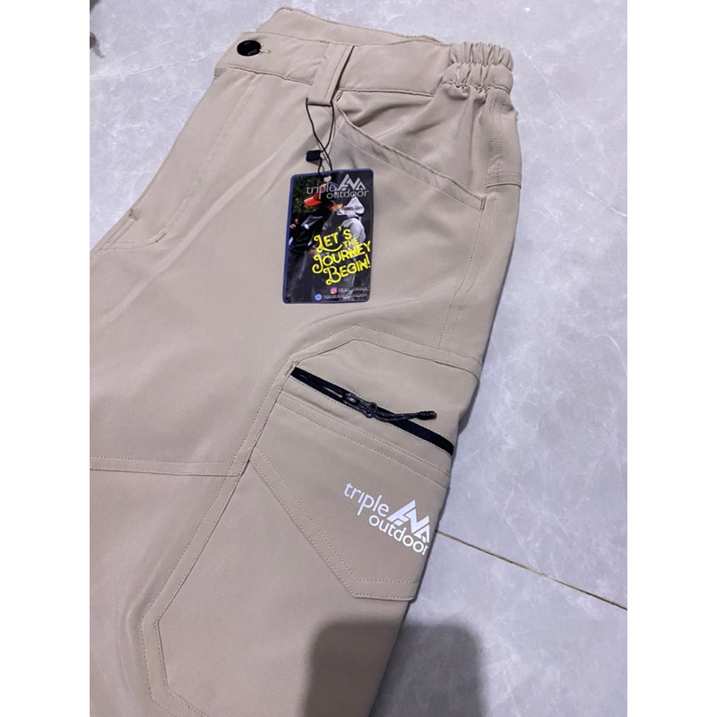celana gunung triple outdoor khaki