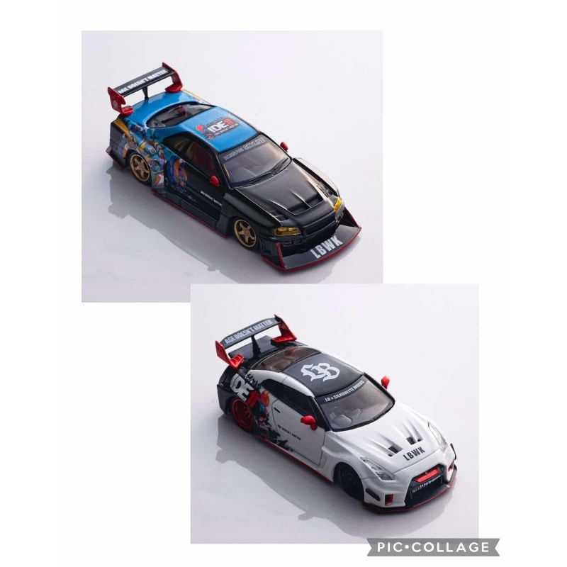 cm model IDE 11 set nissan GTR R35 & R34 LBWK