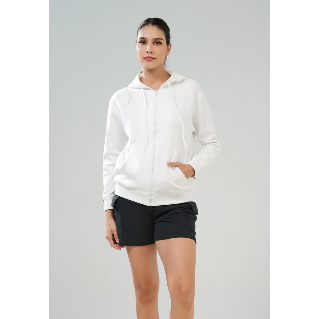 Jaket Hoodie Wanita Hardware Oversize Hoodie Zipper Jacket