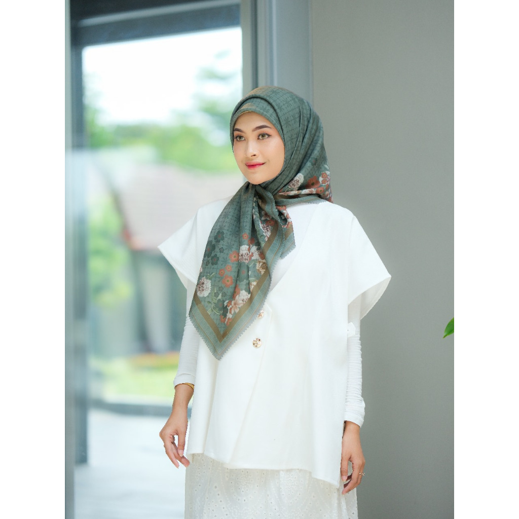 kerudung segiempat voal sublime premium motif series Lavina Scarf