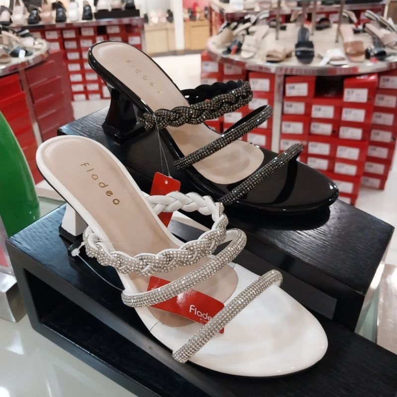 FLADEO‼️sandal wanita pesta heels 7cm ori
