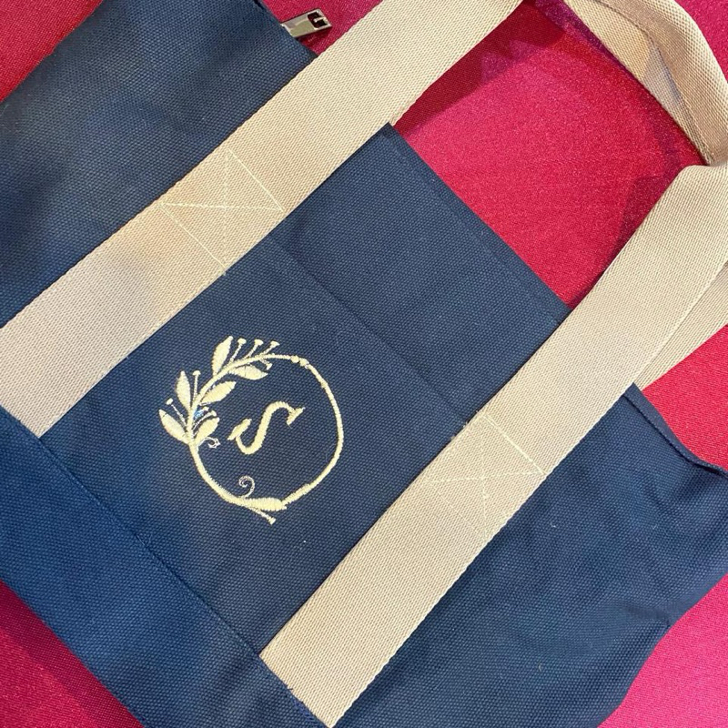Tas canvas wanita tali pendek