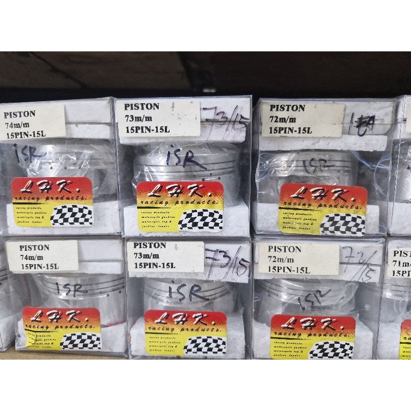 Piston LHK 71 72 73 74 75 76 77 pen pin 15 mm original LHK plus ring seher komplit original racing