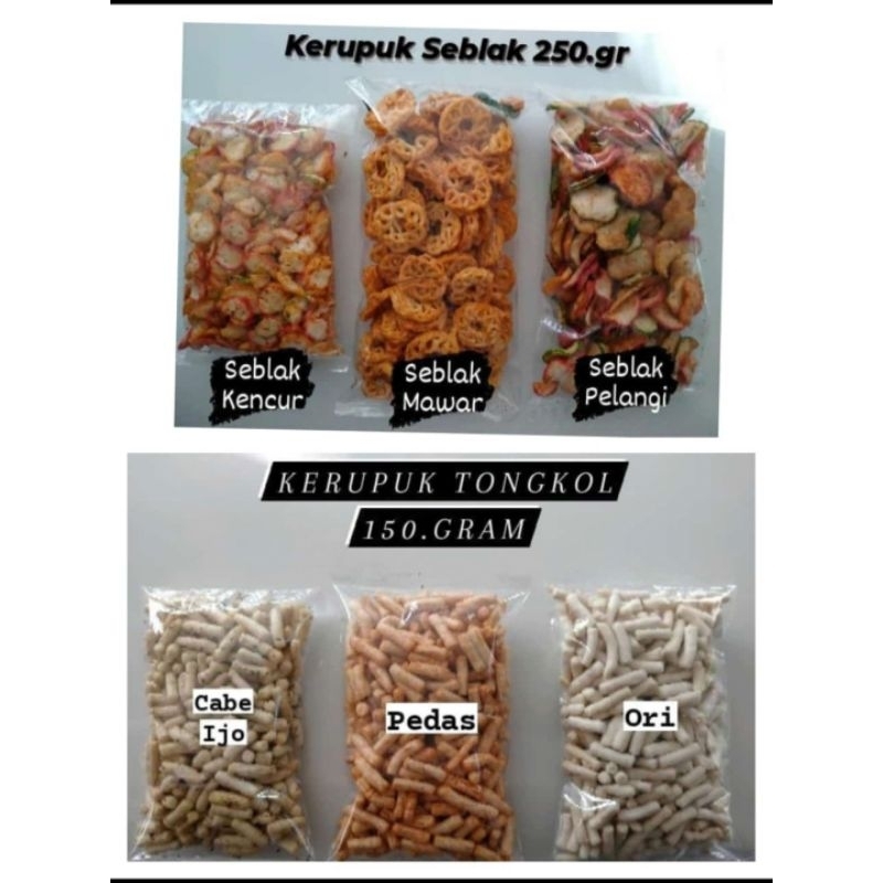 

Krupuk Seblak dan Krupuk Stik Tongkol