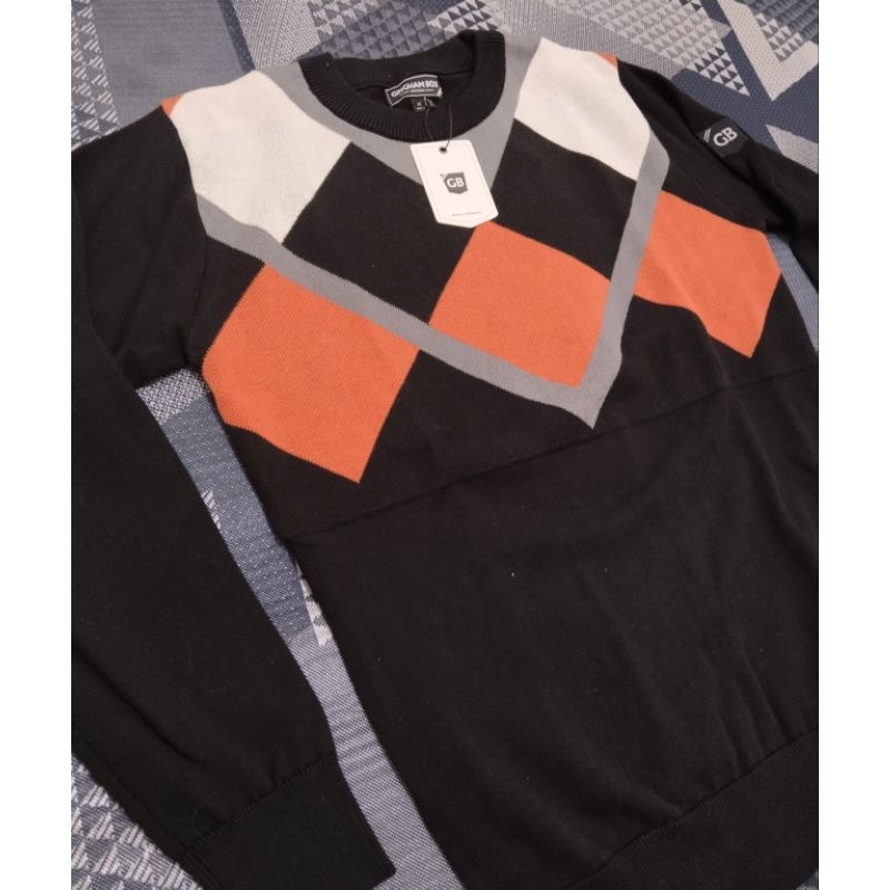 THE SHEVINGTON crewneck argyle GinghamBox