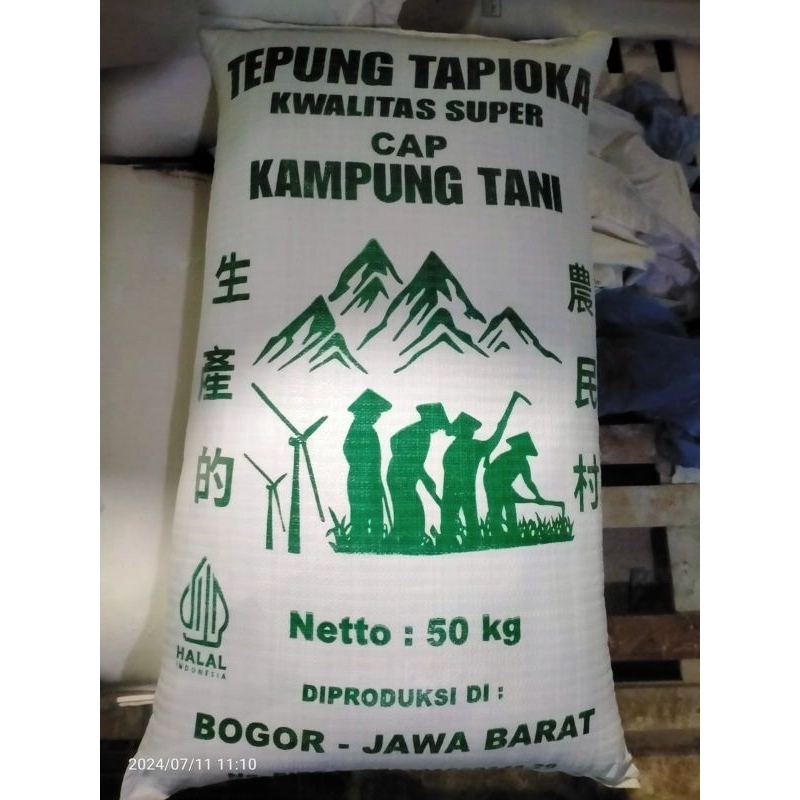 

TEPUNG TAPIOKA SAGU CAP KAMPUNG TANI 50 KG KARUNGAN