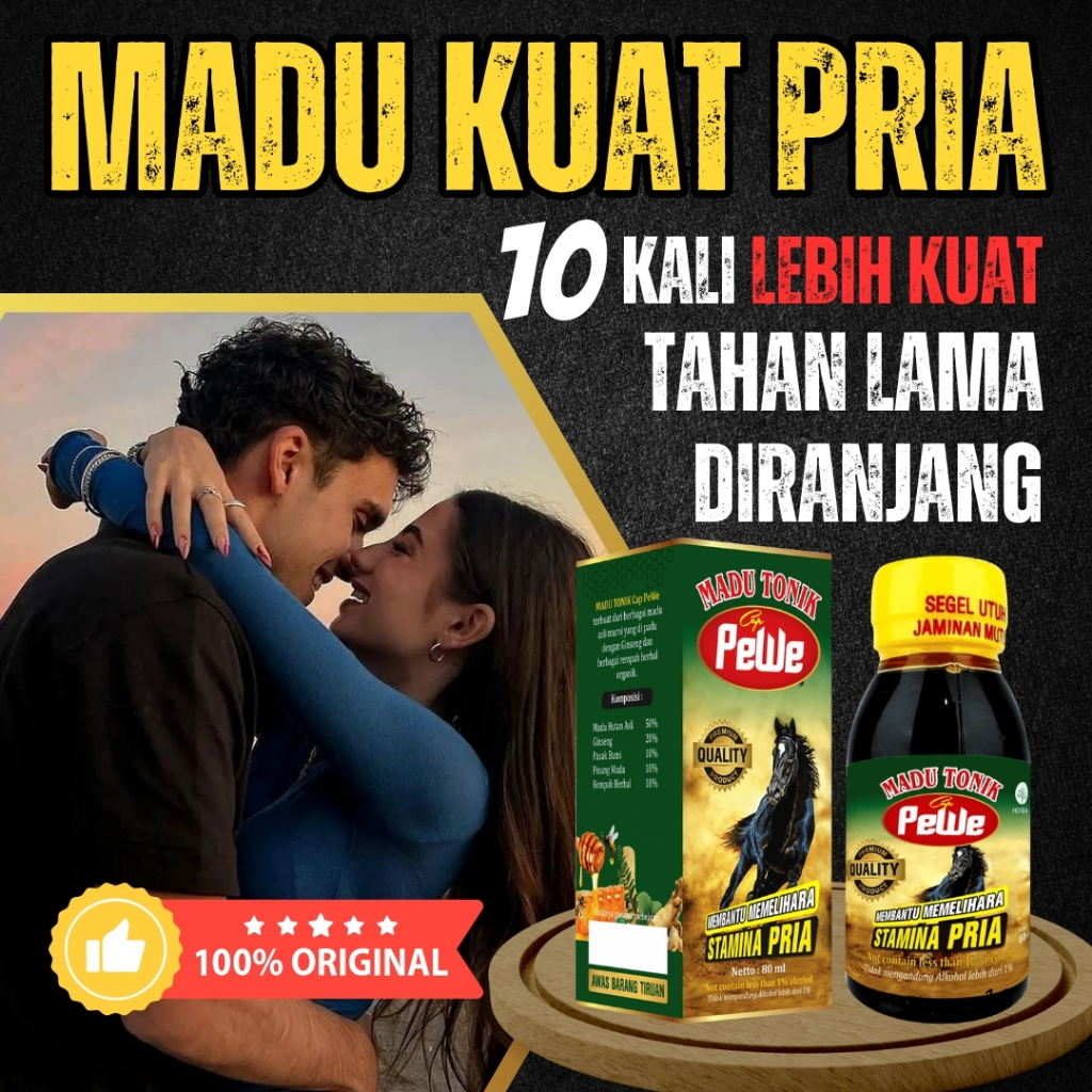 

Madu Tonik Pewe Asli Madukuat Herbal Stamina Pria Kuat dan Tahan Lama di Ranjang Tanpa Efek Samping