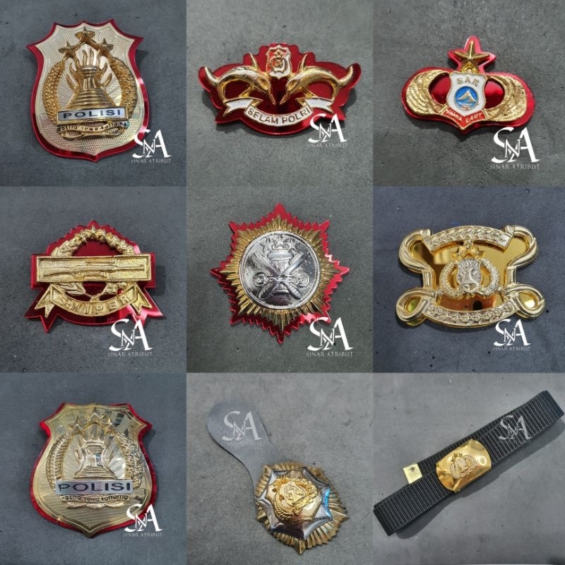 Pin Polisi Sar Bintang, Selam Polri, Roda Sabhara, Sniper Panjang, Kepala Kopel Lantas dan Sabhara, 