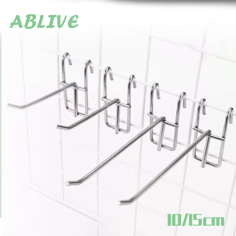 Isi 10 Cantolan Ram Gantungan Ram Besi Cantolan Aksesoris Single Ram Chrome Display Kawat Hook Ukura