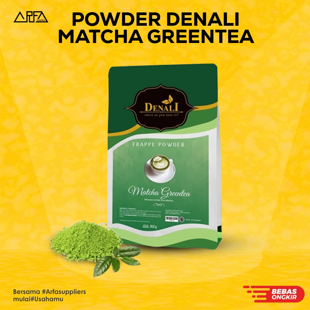 

Powder Denali Matcha Greentea 800gr - Bubuk Minuman Premium Rasa Matcha