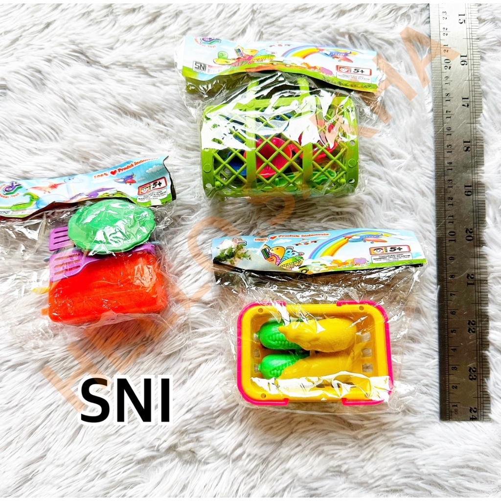 MAINAN UKURAN MINI PASAR PASARAN MASAK MASAKAN TAS BELANJA KE PASAR PANGGANGAN ROTI TOASTER SHOPPING