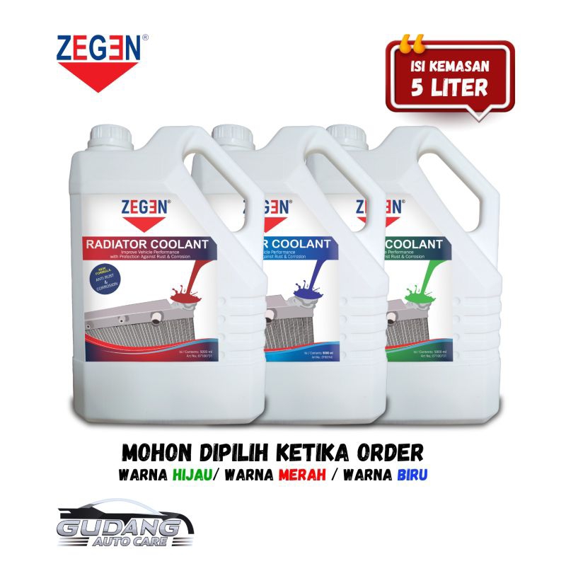 Zegen Radiator Coolant 5 Anti Rust & Corrosion - Air Radiator Mobil 5L