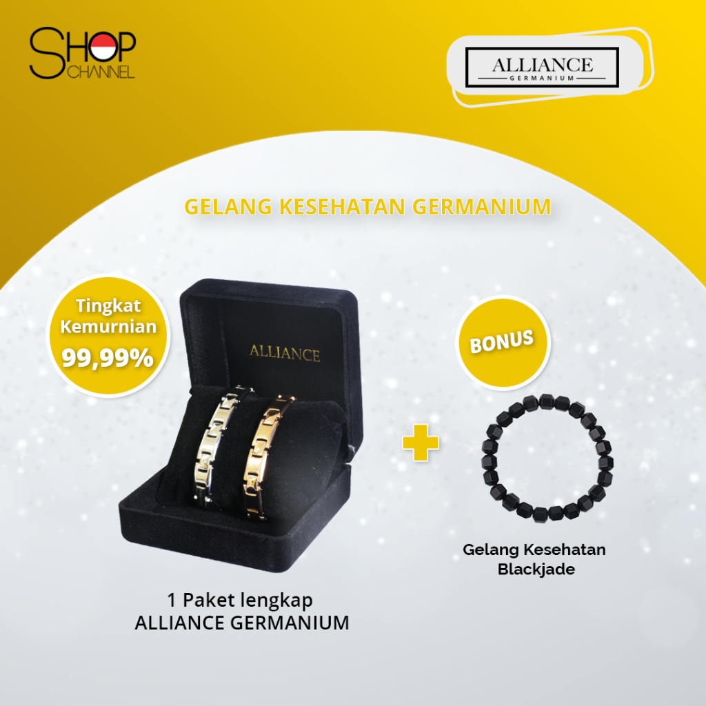 Alliance Gelang Terapi Kesehatan Germanium 1+1