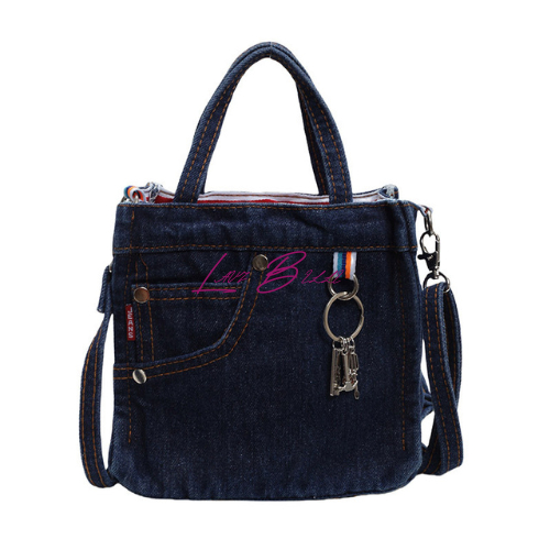 LAVIBELLE - Tas Fashion Wanita Sling Bag Denim Tas Selempang Model Celana Levis - TFW02