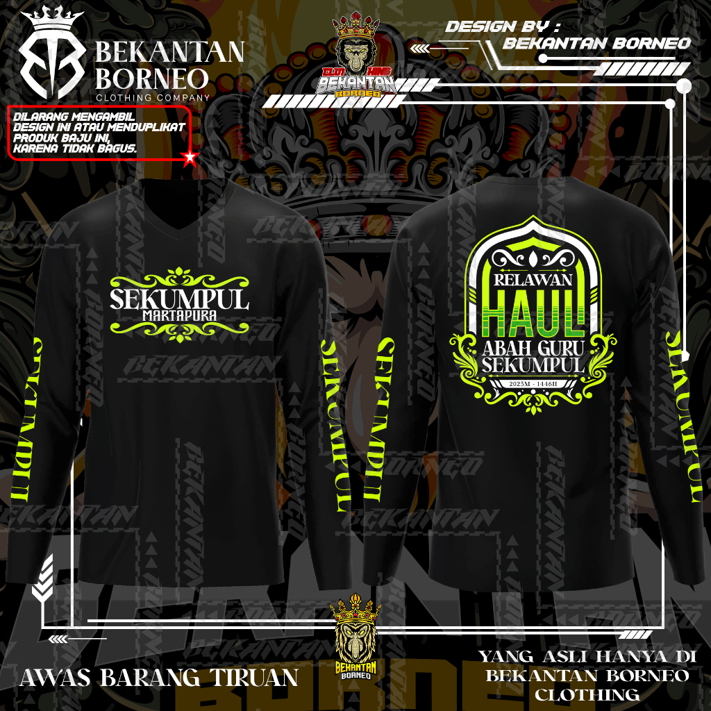 Baju Kaos Sekumpul Haul Abah Guru Sekumpul Martapura 20 Relawan Haul Sekumpul