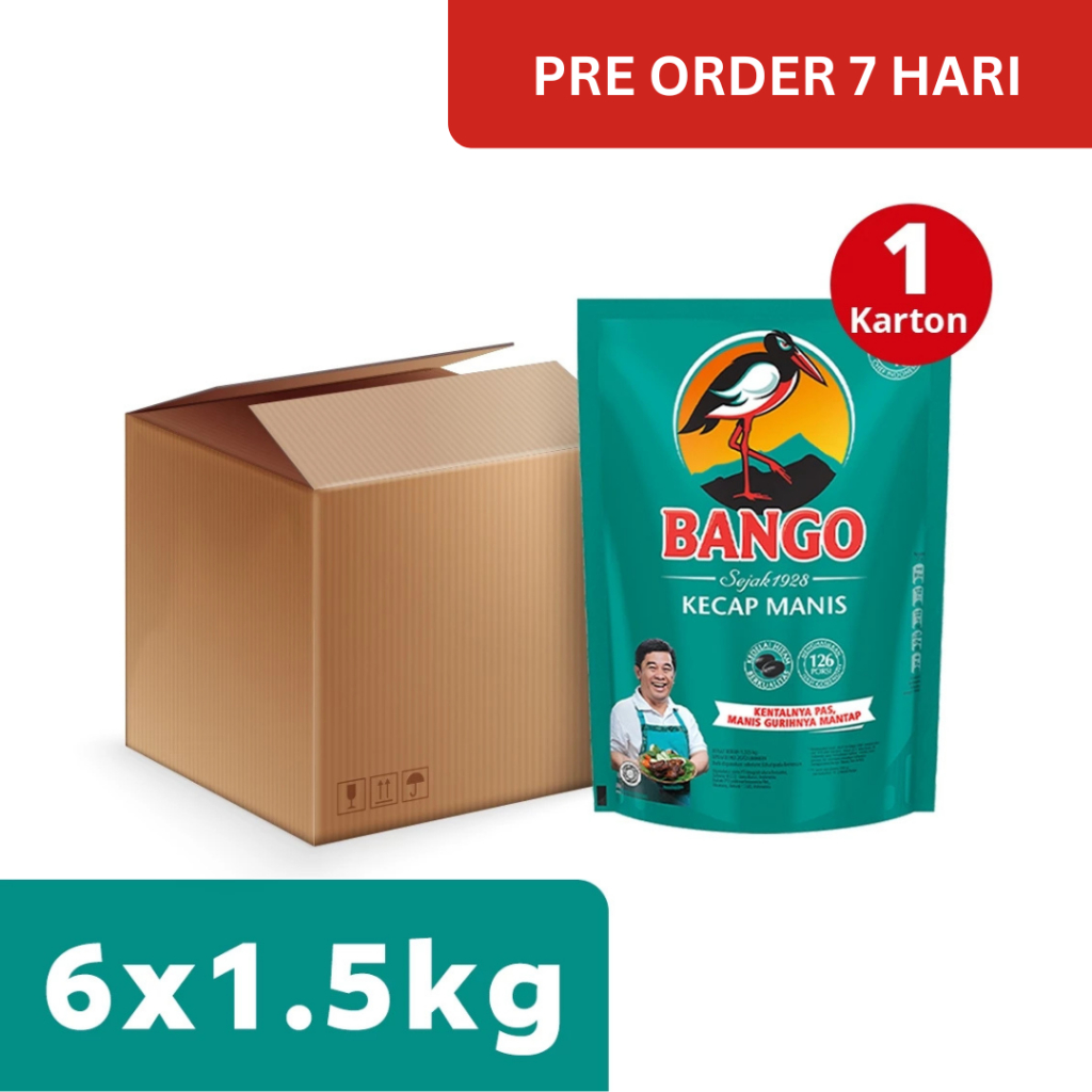 

[PO 7 HARI] Bango Kecap Manis Pouch 1.52Kg (X6) 1 Karton