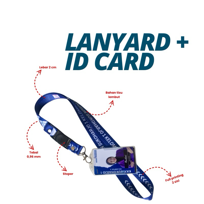 

Tali Lanyard ID Card 2 sisi