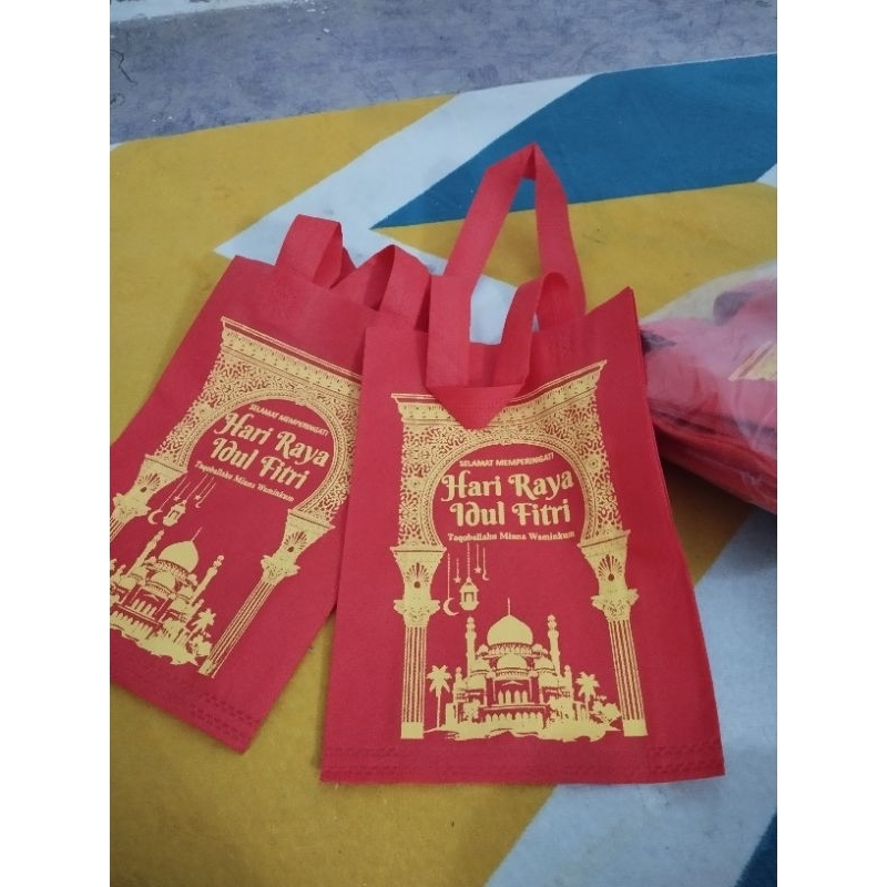 

(Lusinan)Goodie bag tas hari raya idul fitri size 20x30x8.murah