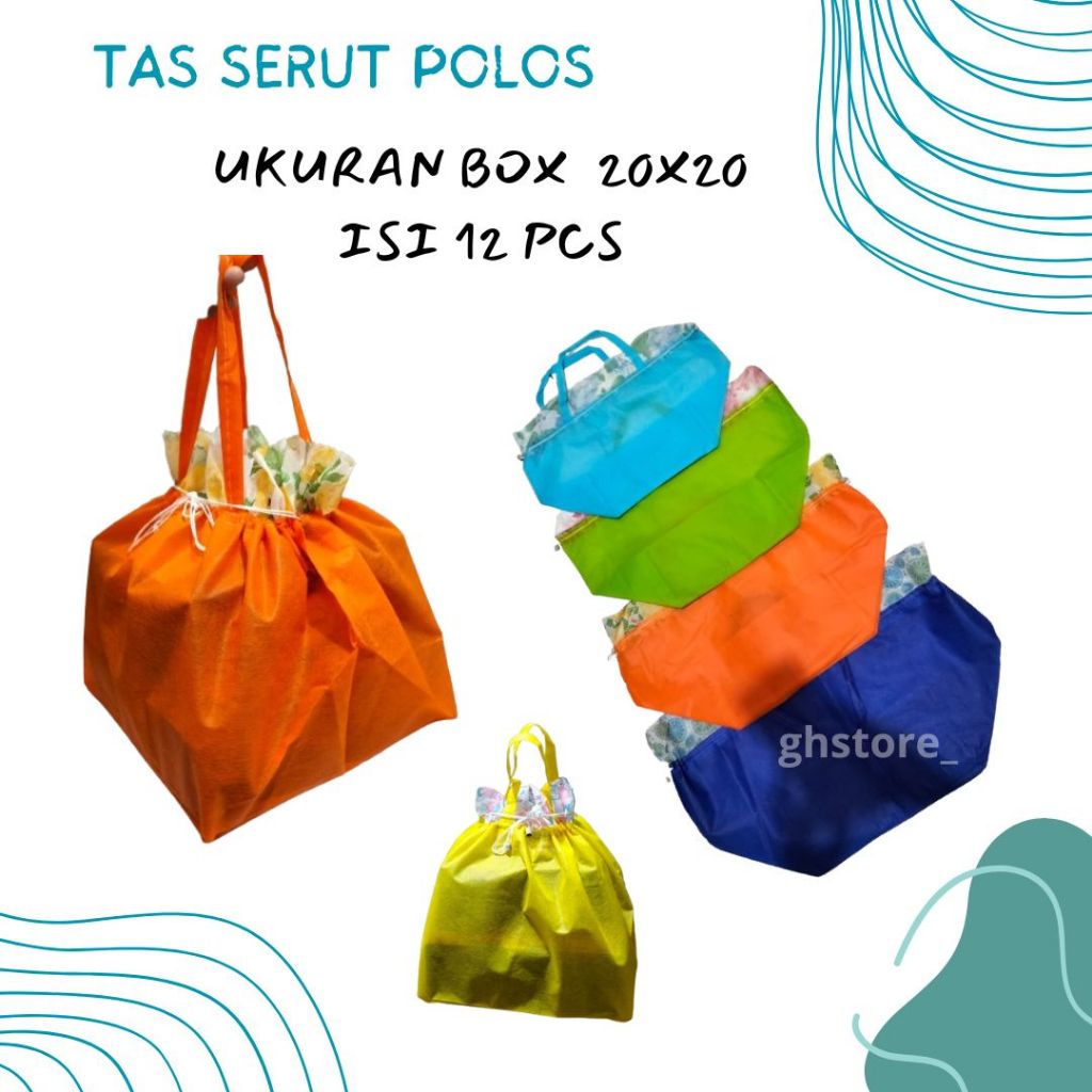 

Tas Serut Hajatan Polos ukuran 20x20