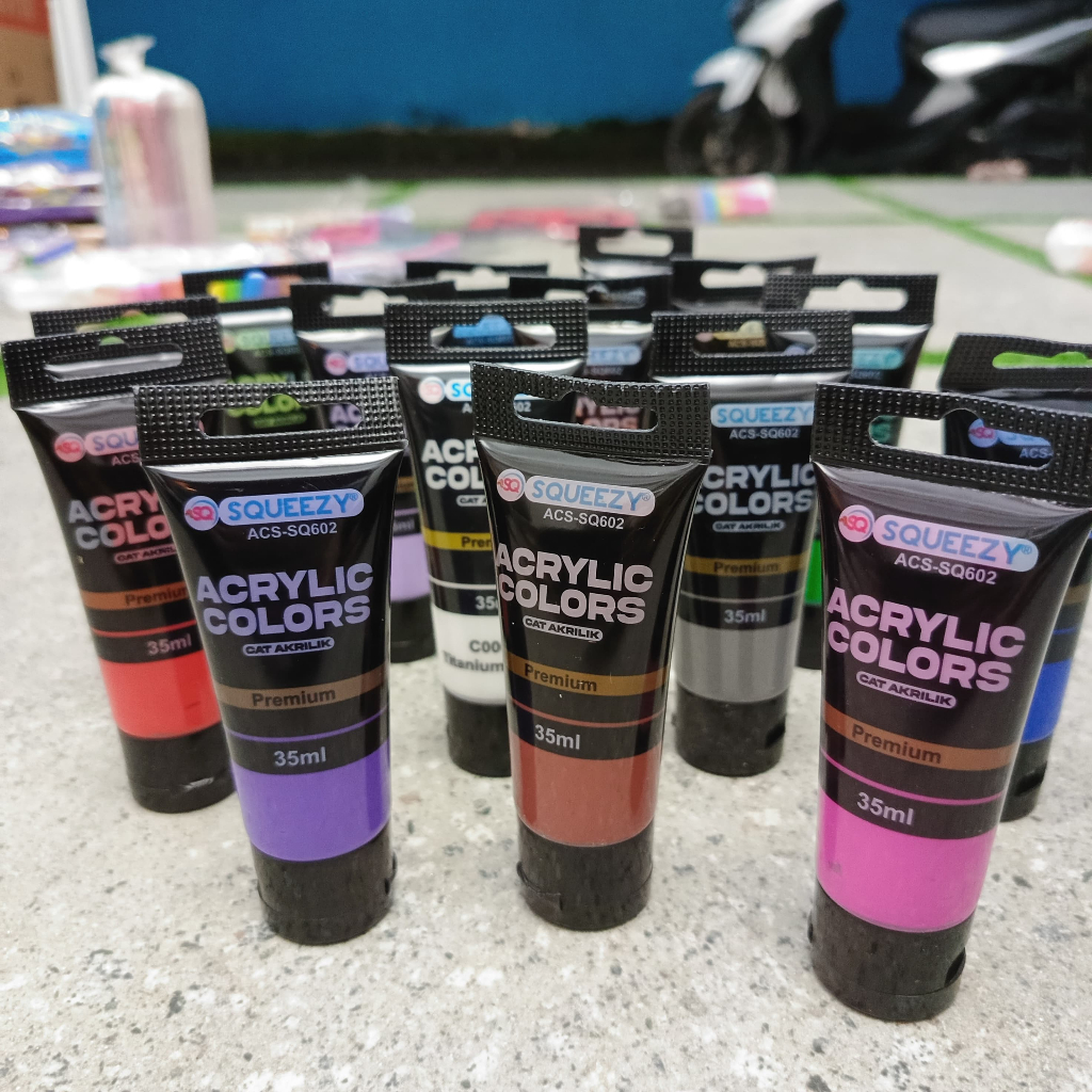 

Cat Akrilik 35ml/ Cat Lukis kanvas Akrilik Squeezy ACS-SQ602