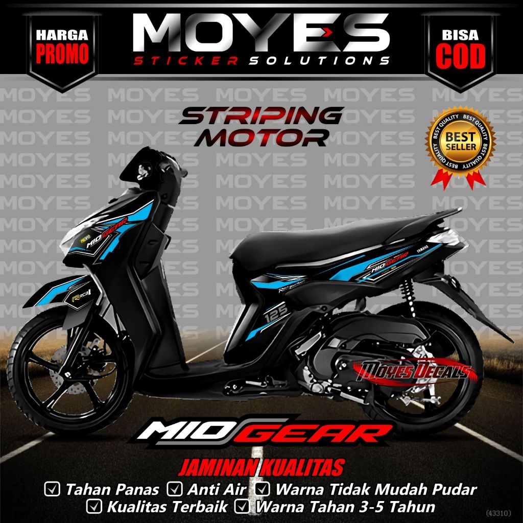 Striping GEAR 125 - Decal GEAR 125 - Stiker GEAR 125 -  Decal Stiker GEAR 125 Racing