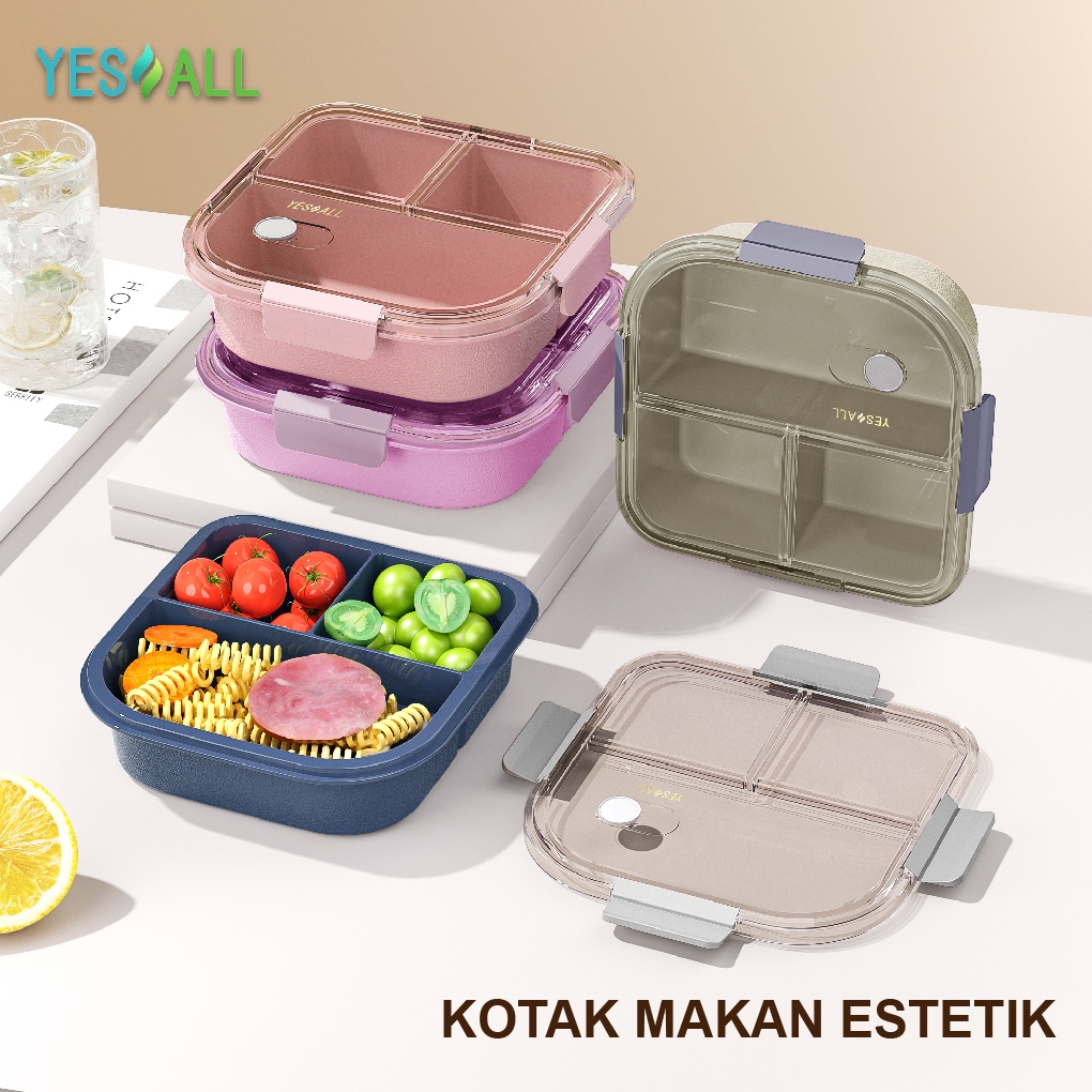 Lunch Box Sekat Timeless Susun Nasi BPA Free Dewasa Kekinian Bento Original Bagus Food Grade Kuliah