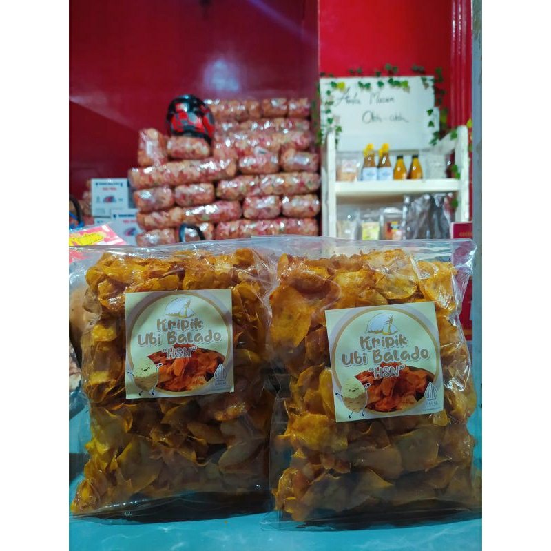 

KRIPIK UBI BALADO PEDAS MANIS RENYAH