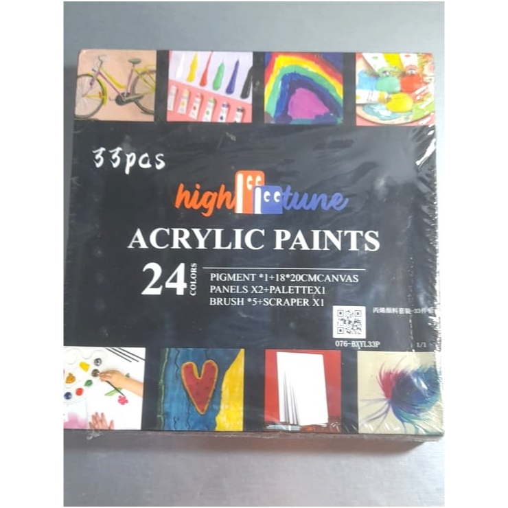 

Hightune Cat Akrilik Set 12/24 Warna Acrylic Paint Color Set Painting Lukis Kanvas